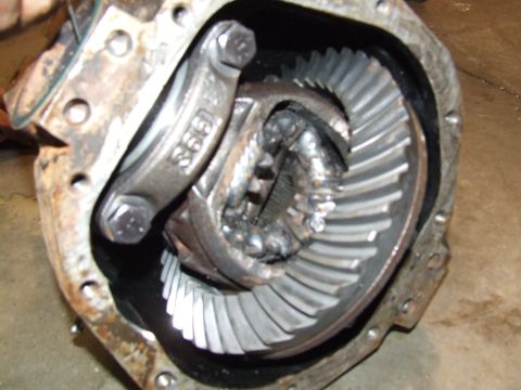 1986 Ford Bronco - Close-up view of differential gears, showing a '365' stamping on a component.