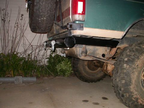 1990 Ford Bronco - Mounted to truck, look how much higher this sits than stock bumper.