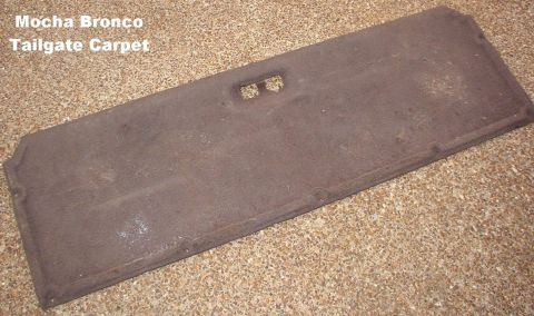 1983 Ford Bronco - SOLD Tailgate Carpet NEEDS CLEANING Ships as 5 lbs 62x21x3". I could roll it to try to reduce the shipping cost, but I don't recommend it.…