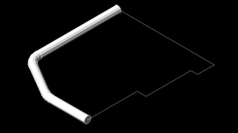 1991 Ford Explorer - Diagram of a white roll cage against a black background, with a website address at the bottom right.