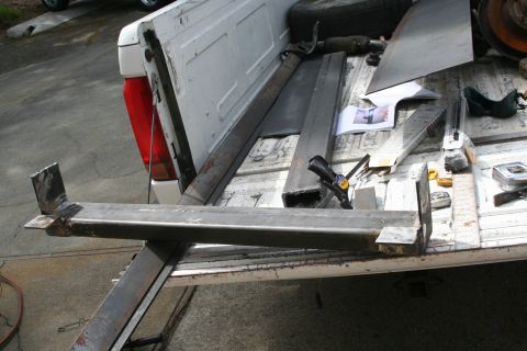 1992 Ford Bronco - here it is both sides welded up now I need to drill out and test fit for trams mount location