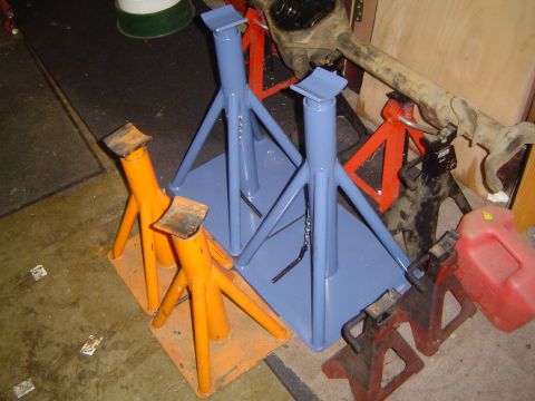 1989 Ford Bronco - New jackstands from the swap meet