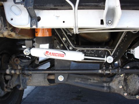 1996 Ford Bronco - I'm using a rancho loop to loop steering stabalizer. I got the brackets off of a late 70's ford pickup.