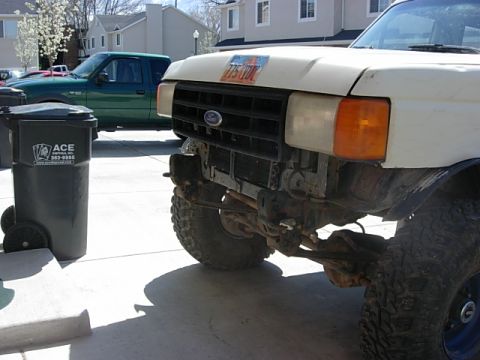1987 Ford Bronco - lost some more sheet metal