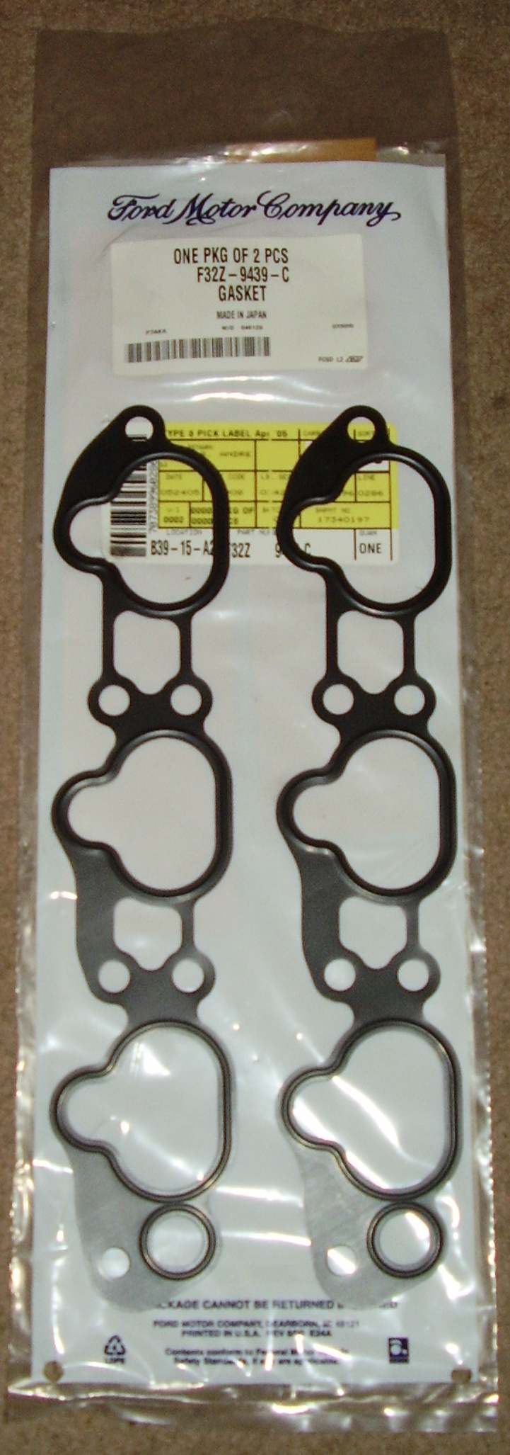 Intake Manifold Gasket set, Ford Probe GT