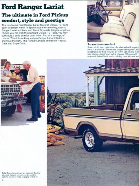 1978 Ford Bronco - This 1978 Ford pickup truck features a two-tone paint scheme and a two-tone interior.