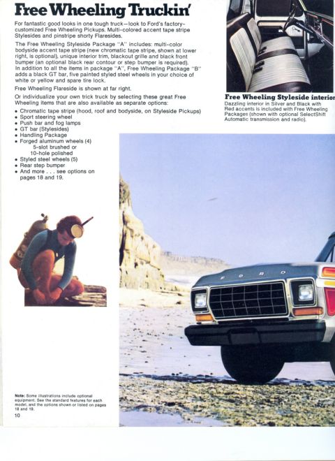 1978 Ford Bronco - Front view of a 1978 Ford truck, highlighting its grille and fender details.