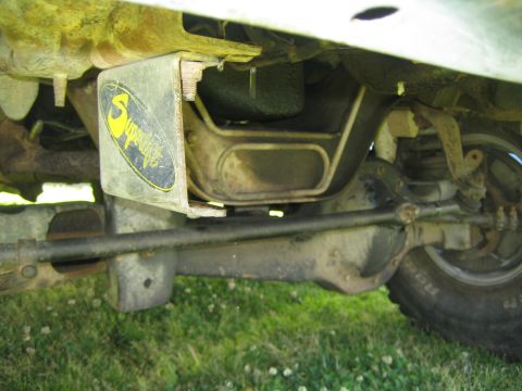 1968 Ford Mustang - Undercarriage view shows a "Superior" branded plate and suspension parts.