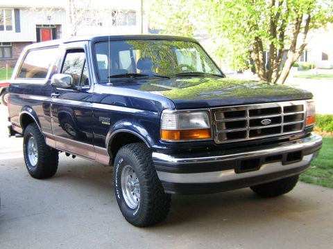 1995 Ford Bronco - it's a tight ride..........
