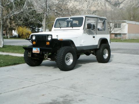 1995 Jeep Wrangler - Flairs on paint done.