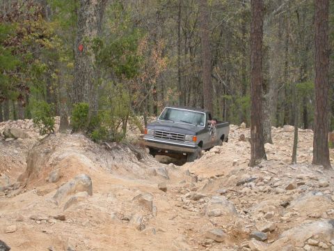 1990 Ford Bronco - Picking his line