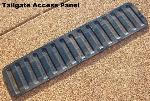 1983 Ford Bronco - SOLD Tailgate Access Panel (D8TZ9840704A) fits '78-96 Bronco tailgates. No rust, dents, wear, or warping. Factory dark green paint (~'95?).…