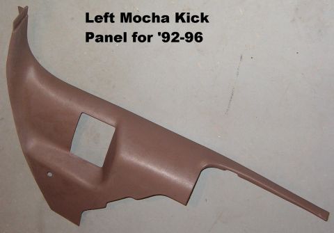 1983 Ford Bronco - Driver's Kick Panel '92-96 Mocha, including push pin