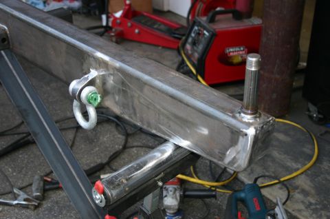 1995 Ford Bronco - Welding equipment and a metal fabrication project are shown in a workshop setting.