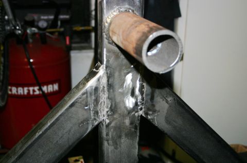 1995 Ford Bronco - This photo shows a metal fabrication project, not a vehicle part.