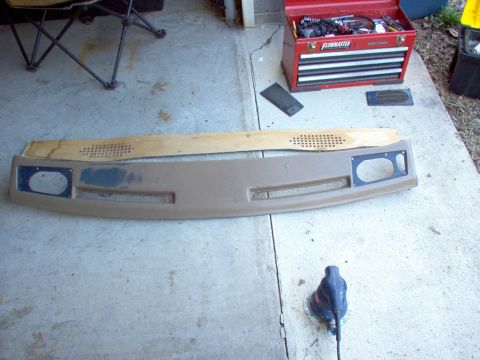 1994 Ford Probe - 86 caddy dash, and package tray before modification