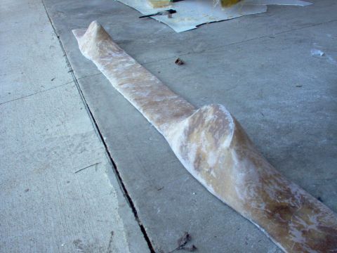 1994 Ford Probe - polyester and fiberglass layed down and dried