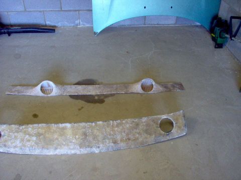 1994 Ford Probe - fiberglass laid and speaker holes cut out