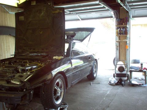 1994 Ford Probe - SupraMan502's car, getting re-sprayed stock color, PPG wild cherry black and a little body work