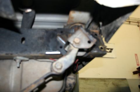1995 Ford Bronco - Detail shot of vehicle suspension parts, possibly from a Ford Bronco.
