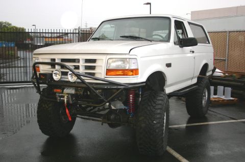 1995 Ford Bronco - Modified 1995 Ford Bronco with custom bumper and suspension upgrades.
