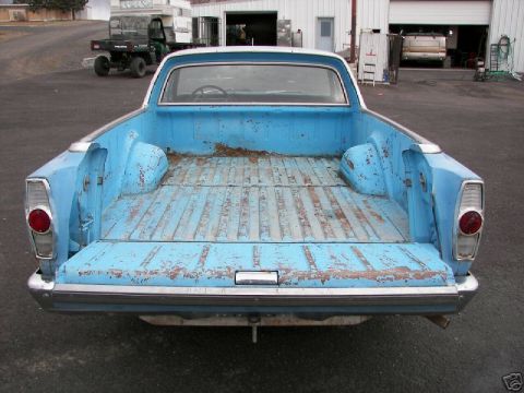 1966 Ford Ranchero - Back with tailgate opened