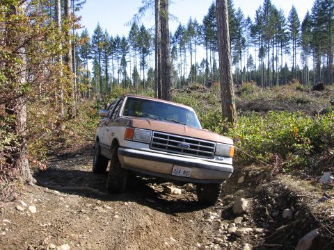 1987 Ford Bronco - Riding the trail, many times testing the limits both the truck and mine !