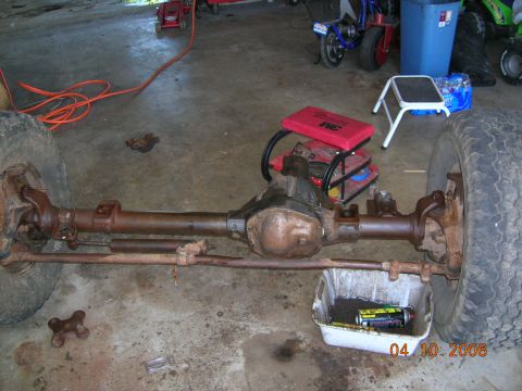 1985 Ford Bronco - springs removed.