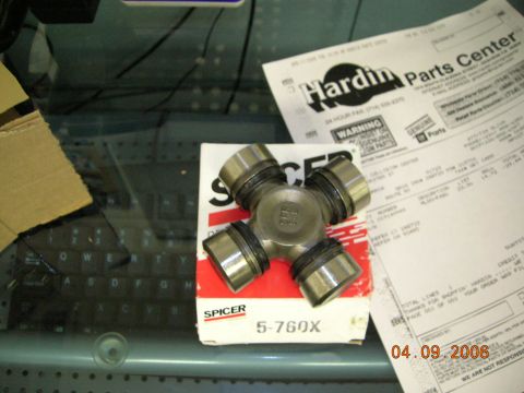 1985 Ford Bronco - spicer 760 x u-joints...being sent out to Dean at Performance Cryogenics.