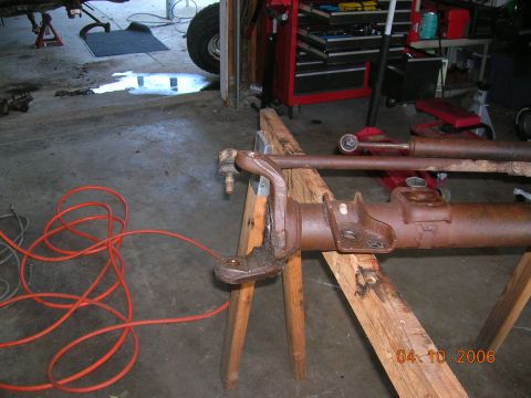1985 Ford Bronco - right side of axle disassembled.