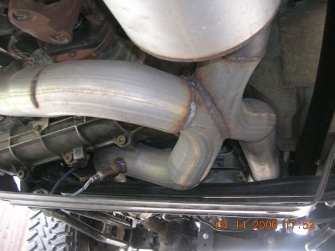 1996 Ford Bronco - 3" X crossover pipe
