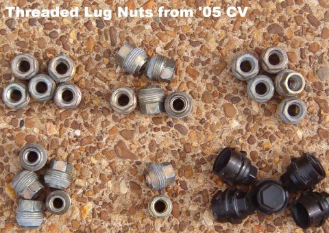 1994 Ford Crown Victoria - Threaded Lug Nuts & Caps 10 nuts & 5 caps available