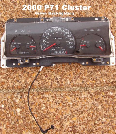 1994 Ford Crown Victoria - Cluster from 2000 P71