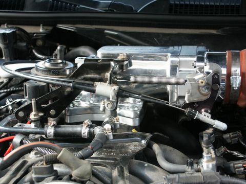 2001 Mercury Grand Marquis - Installed 1" throttle body spacer and 1/2" intake spacer.