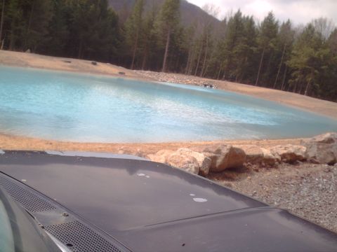 1991 Ford Bronco - Ever seen blue water like this out in the middle of the mountains?? For a minute I though we were in the Florida Keys...