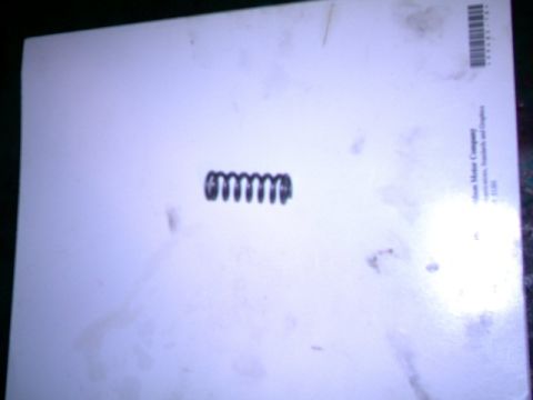 1987 Ford Bronco II - A coil spring is pictured on a document that appears to be from the Ford Motor Company.