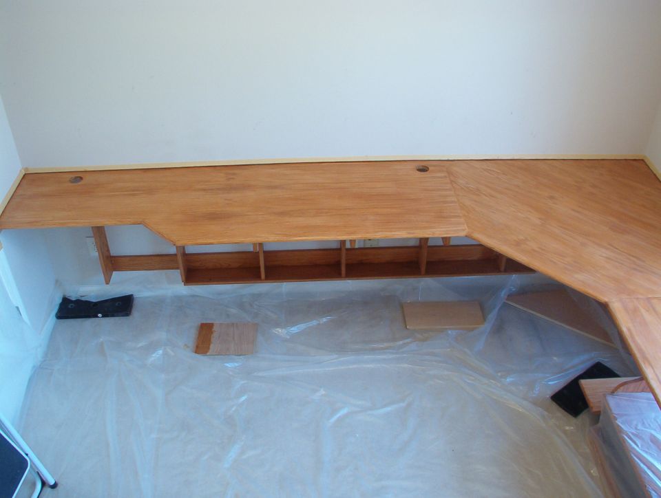 The first coat went on pretty well, even though this angle doesn't show it.