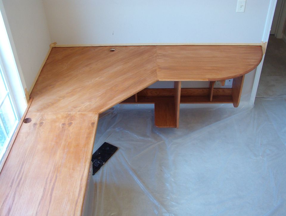 The first coat is dry, scuffed, & tacked - ready for the 2nd coat.