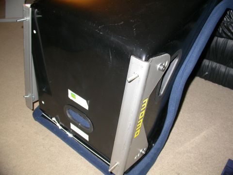 1990 Ford Probe - Bottom side of Momo Cup racing seat with attaching hardware to mate to seat bracket.