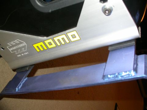 1990 Ford Probe - Side view pic of 1/8" plates installed.