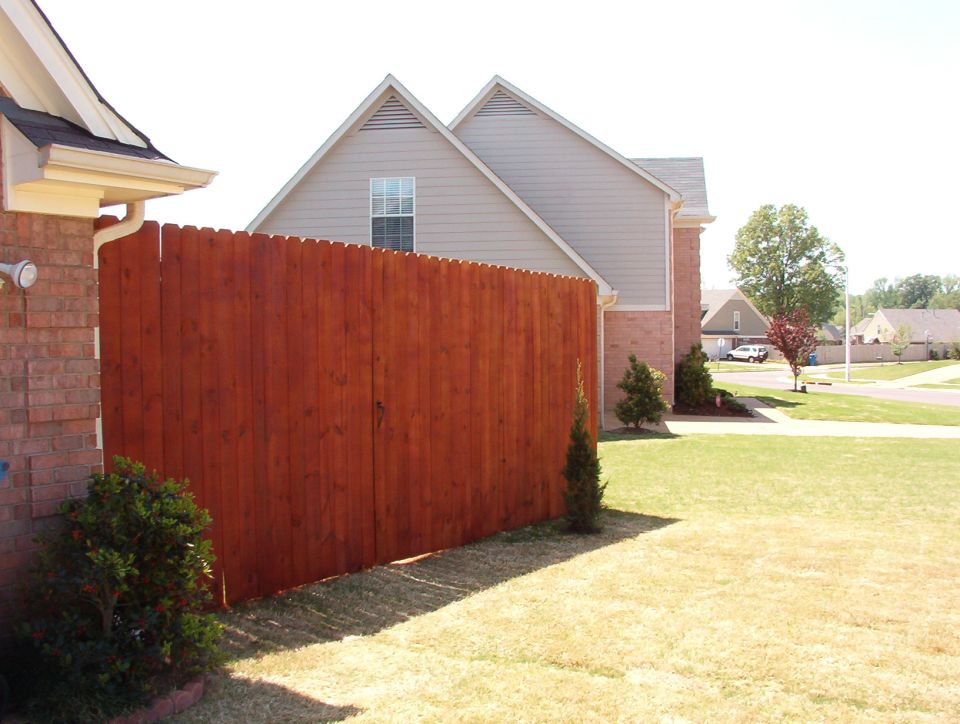 The outside went a lot faster than the inside, and took a LOT less stain.
