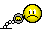 1998 Ford Crown Victoria - A digital illustration depicts a sad smiley face icon shackled by a ball and chain.