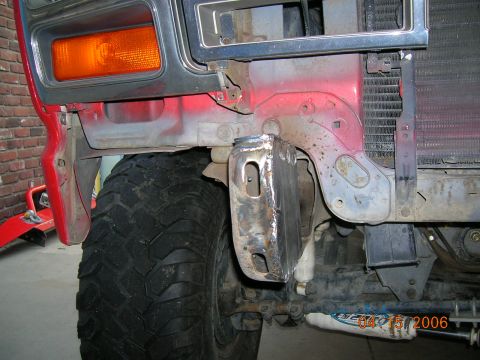 1985 Ford Bronco - rt frame boxed in.