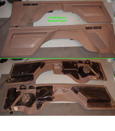 1983 Ford Bronco - SOLD Bedwall Panels from '94 EB Bronco Ships as 72x21x10" @ 25 lbs