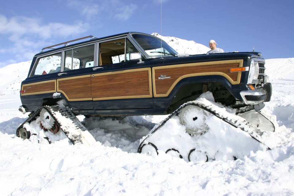 Track back on top of snow after a lot of shoveling