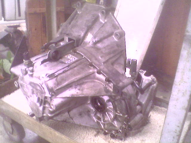 Transmission assembly on a cart