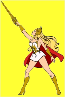 1991 Ford Bronco - She-Ra, the Princess of Power, is depicted holding her sword in a triumphant pose.