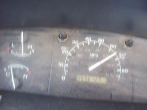 1994 Ford F-150 - Dashboard view of a 1994 Ford F-150, showing the speedometer and other gauges.