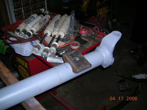1985 Ford Bronco - spring plate passenger side.
