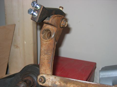 1992 Ford Bronco - A close-up view of a rusty transfer case component with visible part numbers.